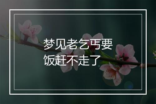 梦见老乞丐要饭赶不走了