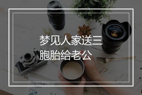 梦见人家送三胞胎给老公