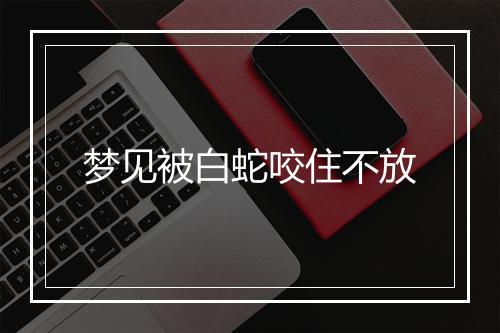 梦见被白蛇咬住不放