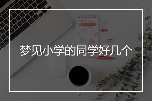 梦见小学的同学好几个