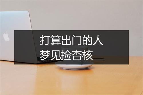 打算出门的人梦见捡杏核