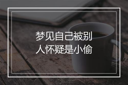 梦见自己被别人怀疑是小偷