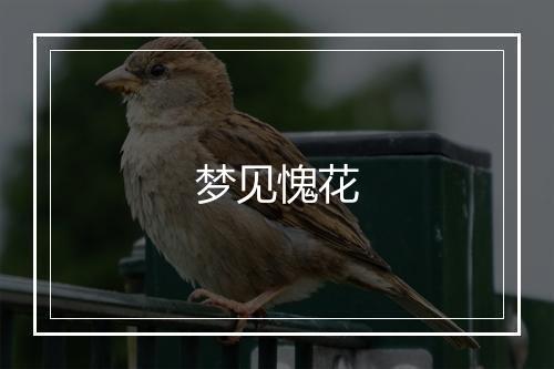 梦见愧花