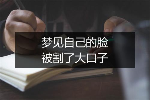 梦见自己的脸被割了大口子