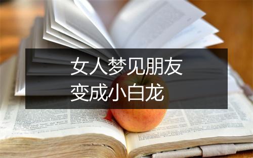 女人梦见朋友变成小白龙