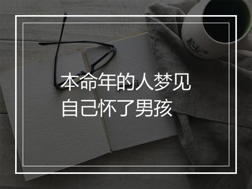 本命年的人梦见自己怀了男孩