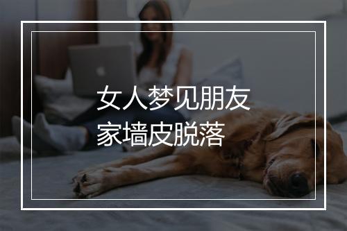 女人梦见朋友家墙皮脱落