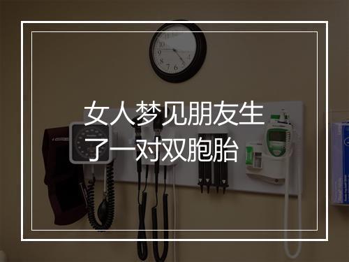 女人梦见朋友生了一对双胞胎