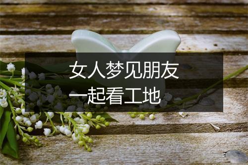 女人梦见朋友一起看工地