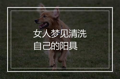 女人梦见清洗自己的阳具