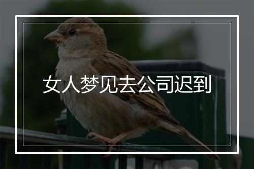 女人梦见去公司迟到