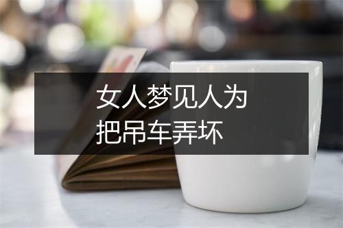 女人梦见人为把吊车弄坏