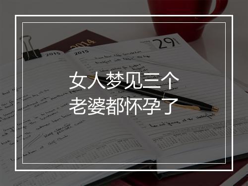 女人梦见三个老婆都怀孕了