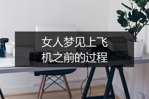 女人梦见上飞机之前的过程