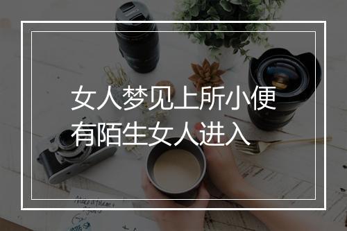 女人梦见上所小便有陌生女人进入