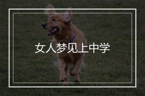 女人梦见上中学