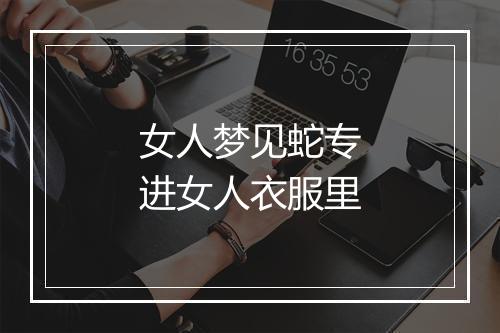 女人梦见蛇专进女人衣服里