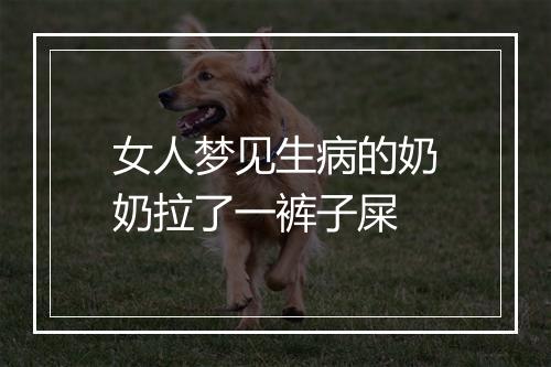 女人梦见生病的奶奶拉了一裤子屎