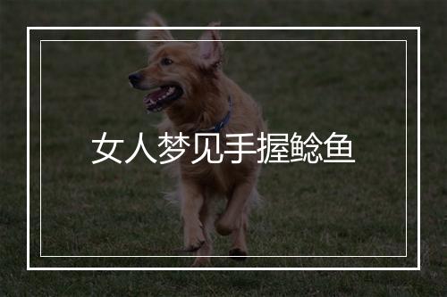 女人梦见手握鲶鱼