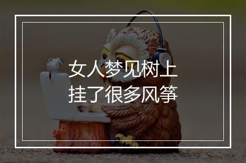 女人梦见树上挂了很多风筝