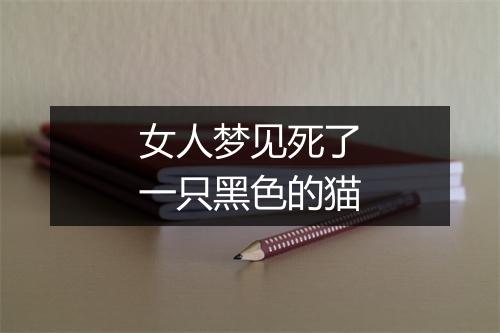 女人梦见死了一只黑色的猫