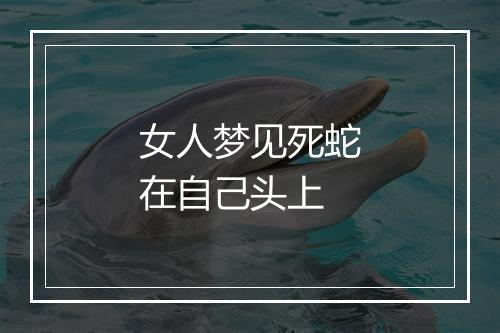 女人梦见死蛇在自己头上