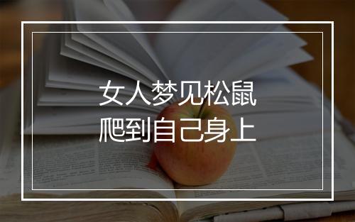 女人梦见松鼠爬到自己身上