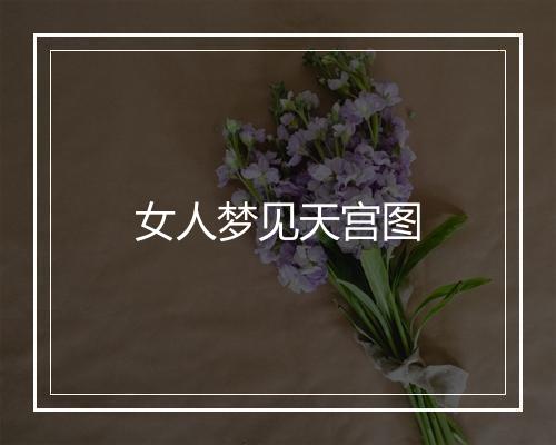 女人梦见天宫图