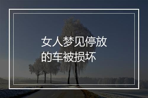 女人梦见停放的车被损坏