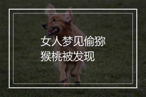 女人梦见偷猕猴桃被发现