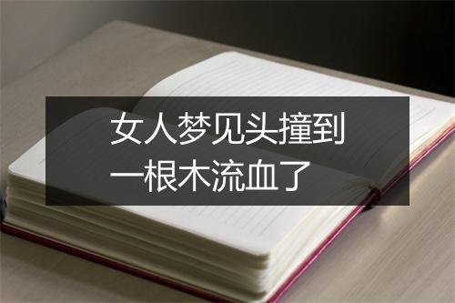 女人梦见头撞到一根木流血了