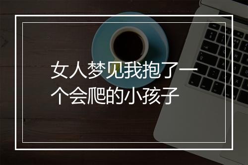 女人梦见我抱了一个会爬的小孩子