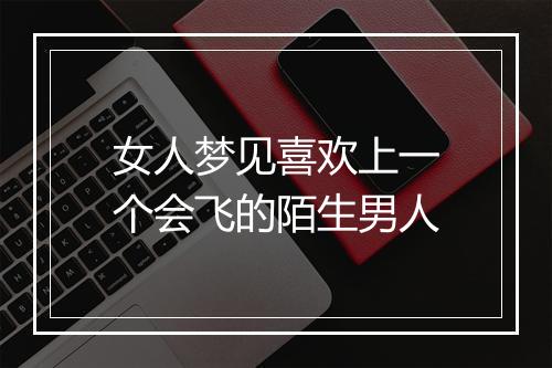 女人梦见喜欢上一个会飞的陌生男人