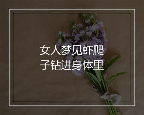 女人梦见虾爬子钻进身体里