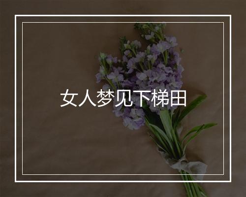 女人梦见下梯田