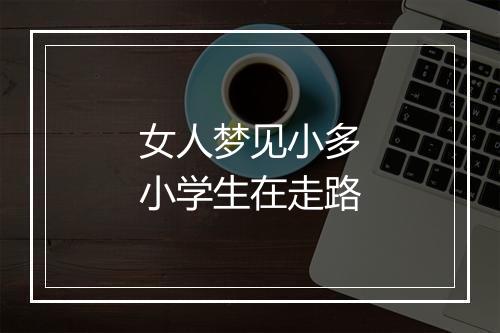 女人梦见小多小学生在走路