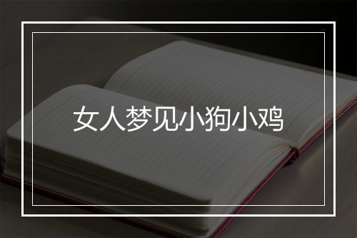 女人梦见小狗小鸡