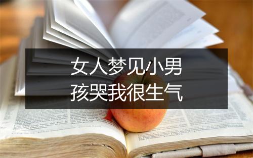 女人梦见小男孩哭我很生气