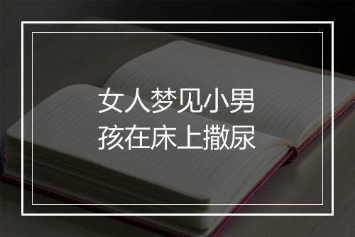 女人梦见小男孩在床上撒尿