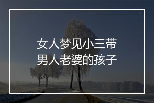 女人梦见小三带男人老婆的孩子