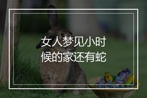 女人梦见小时候的家还有蛇