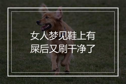 女人梦见鞋上有屎后又刷干净了