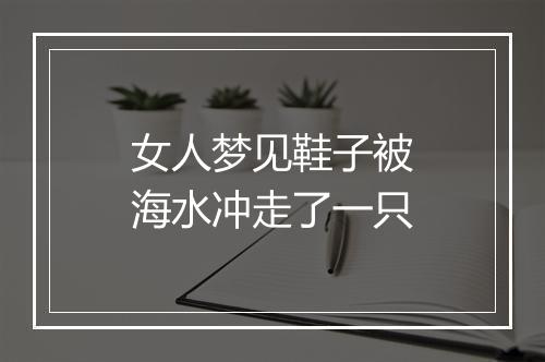 女人梦见鞋子被海水冲走了一只