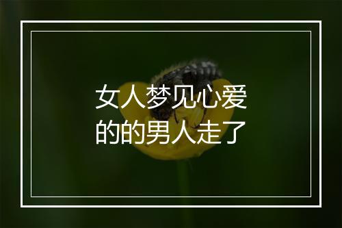 女人梦见心爱的的男人走了