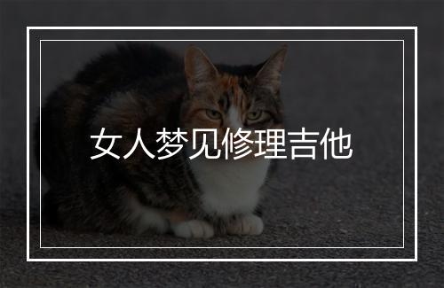 女人梦见修理吉他