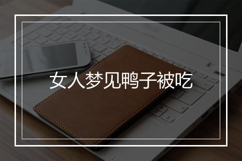 女人梦见鸭子被吃