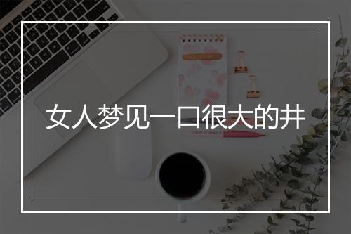 女人梦见一口很大的井