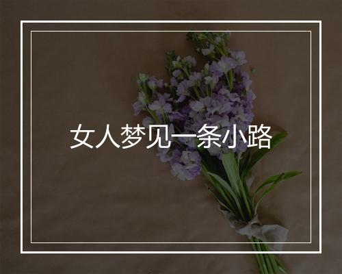 女人梦见一条小路