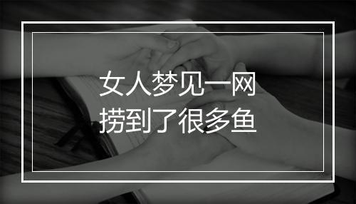 女人梦见一网捞到了很多鱼