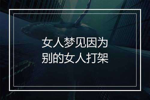 女人梦见因为别的女人打架